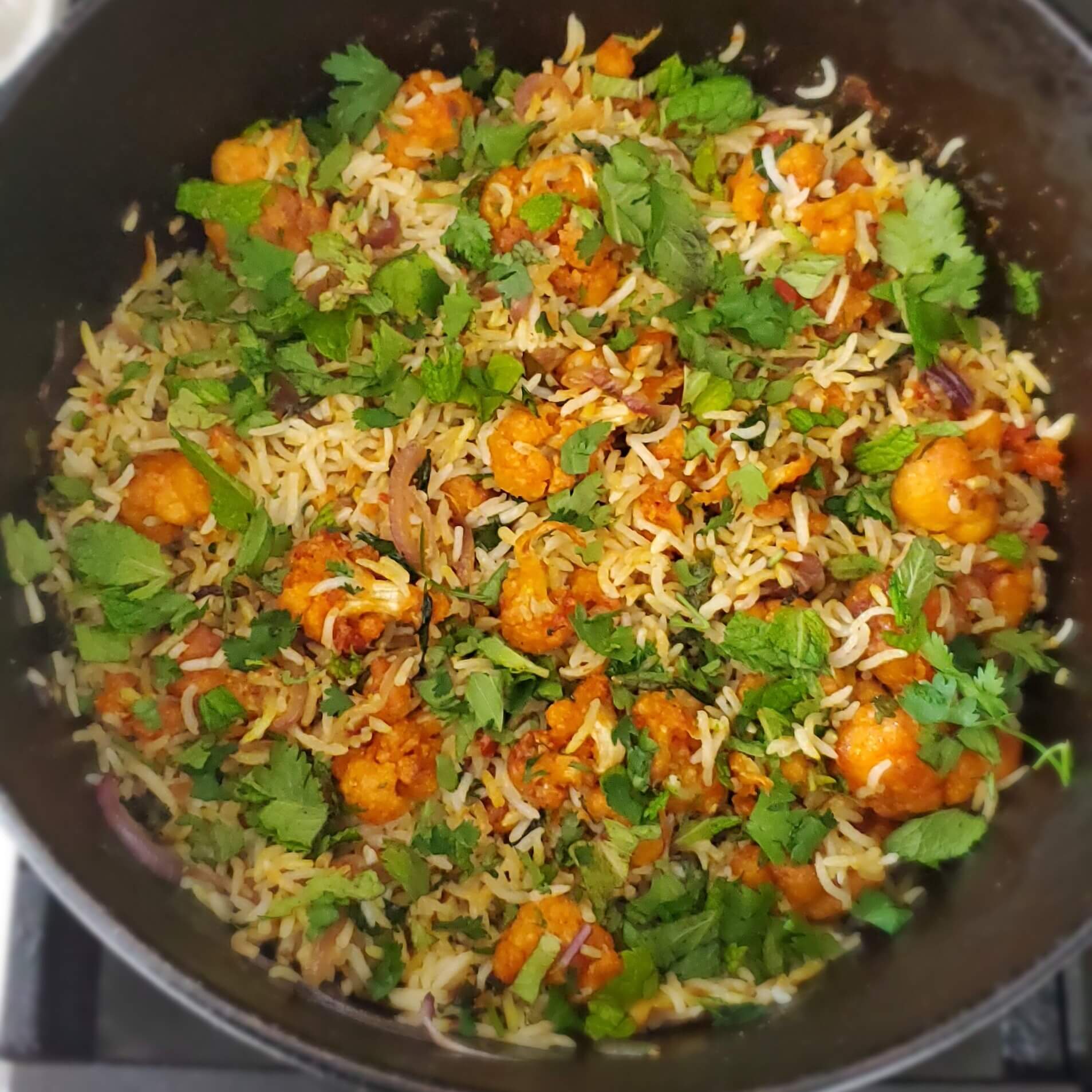 Cauliflower 65 Biryani / Gobi 65 Biryani Recipe CakeworkOrange
