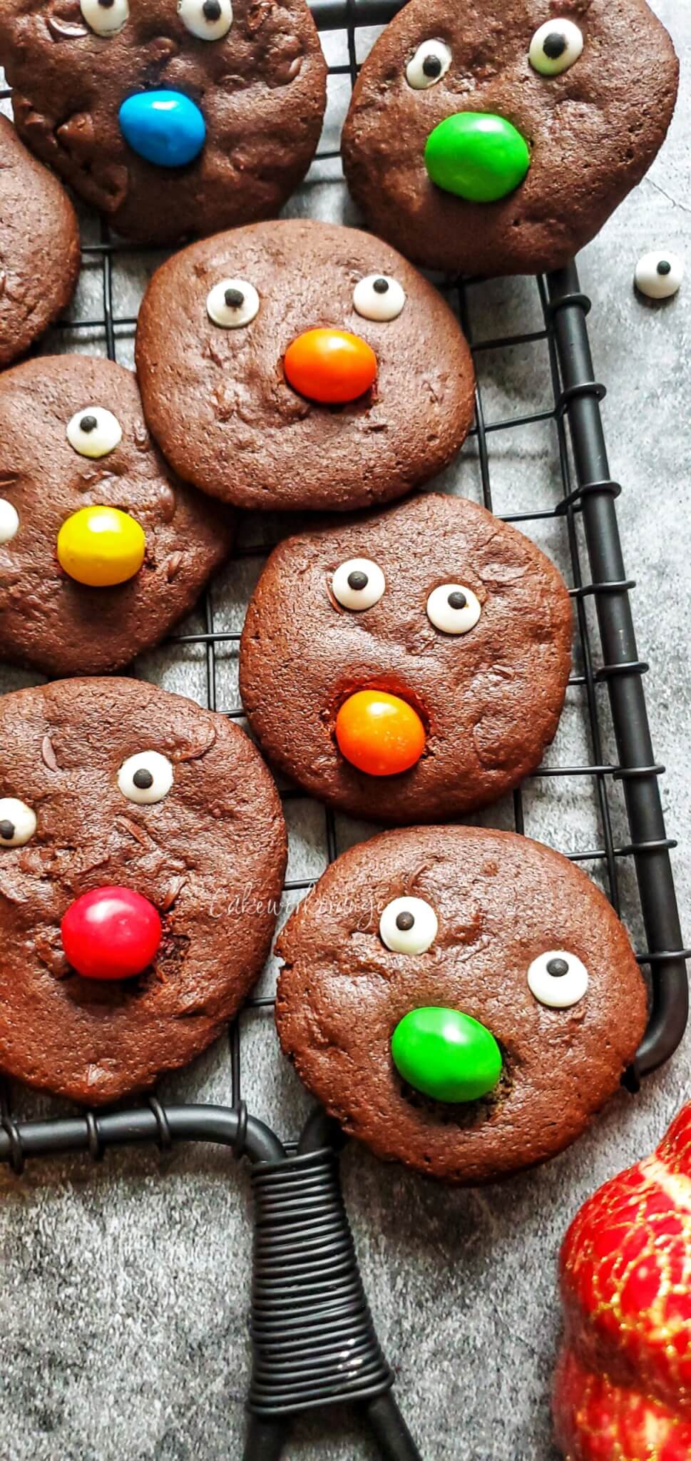 halloween chocolate cookies