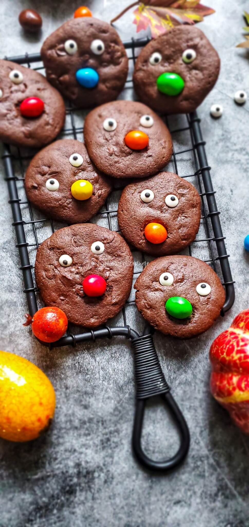 Halloween chocolate cookies