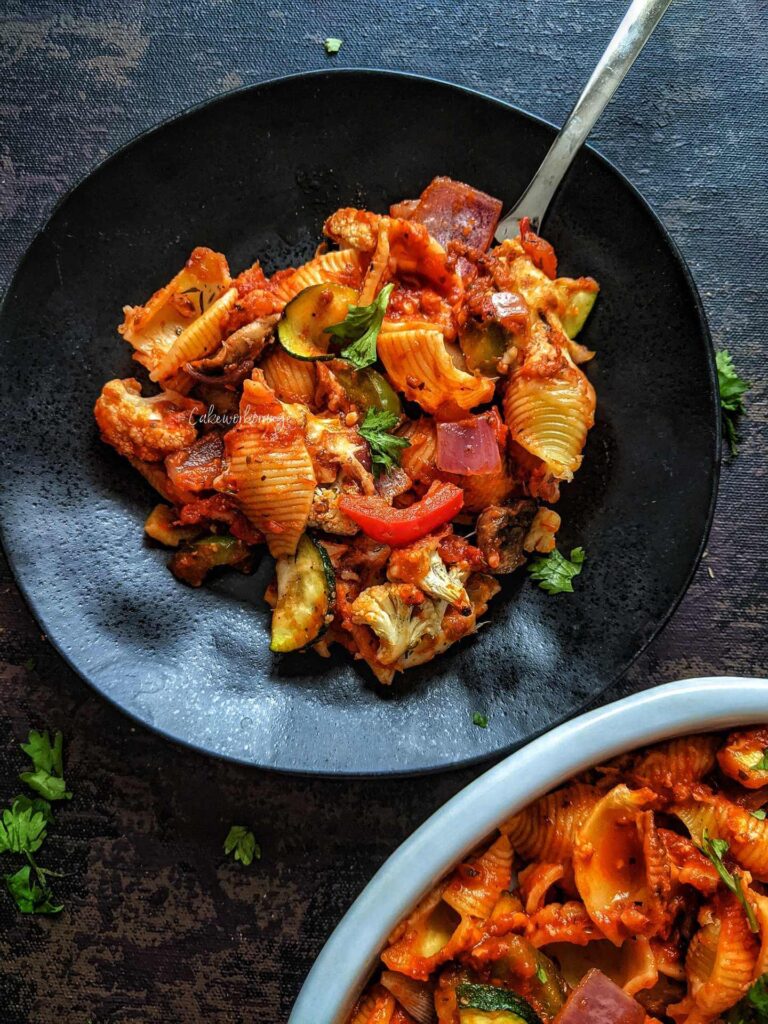 Baked Pasta with Roasted Vegetables