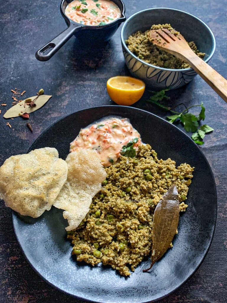 Millet Spinach Pulao