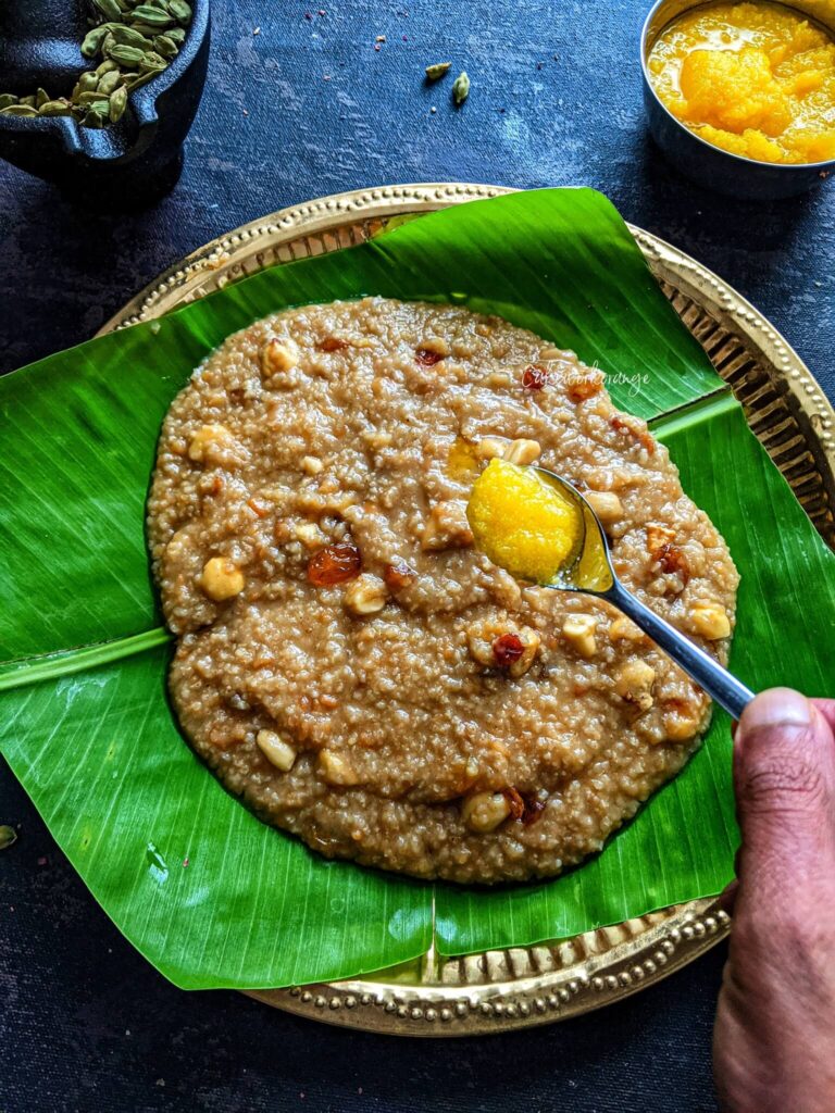 Sweet Pongal In Instant Pot