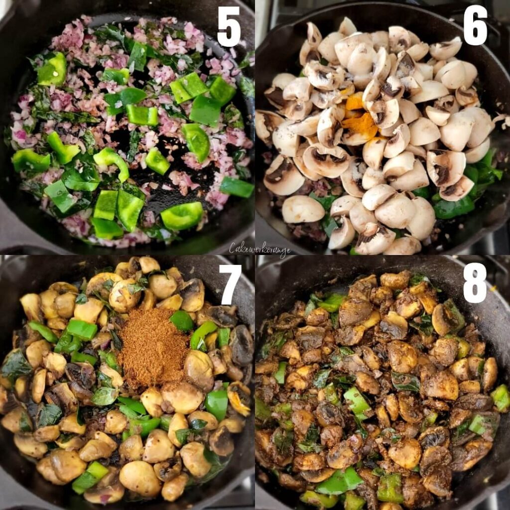 How to make mushroom pepper fry
