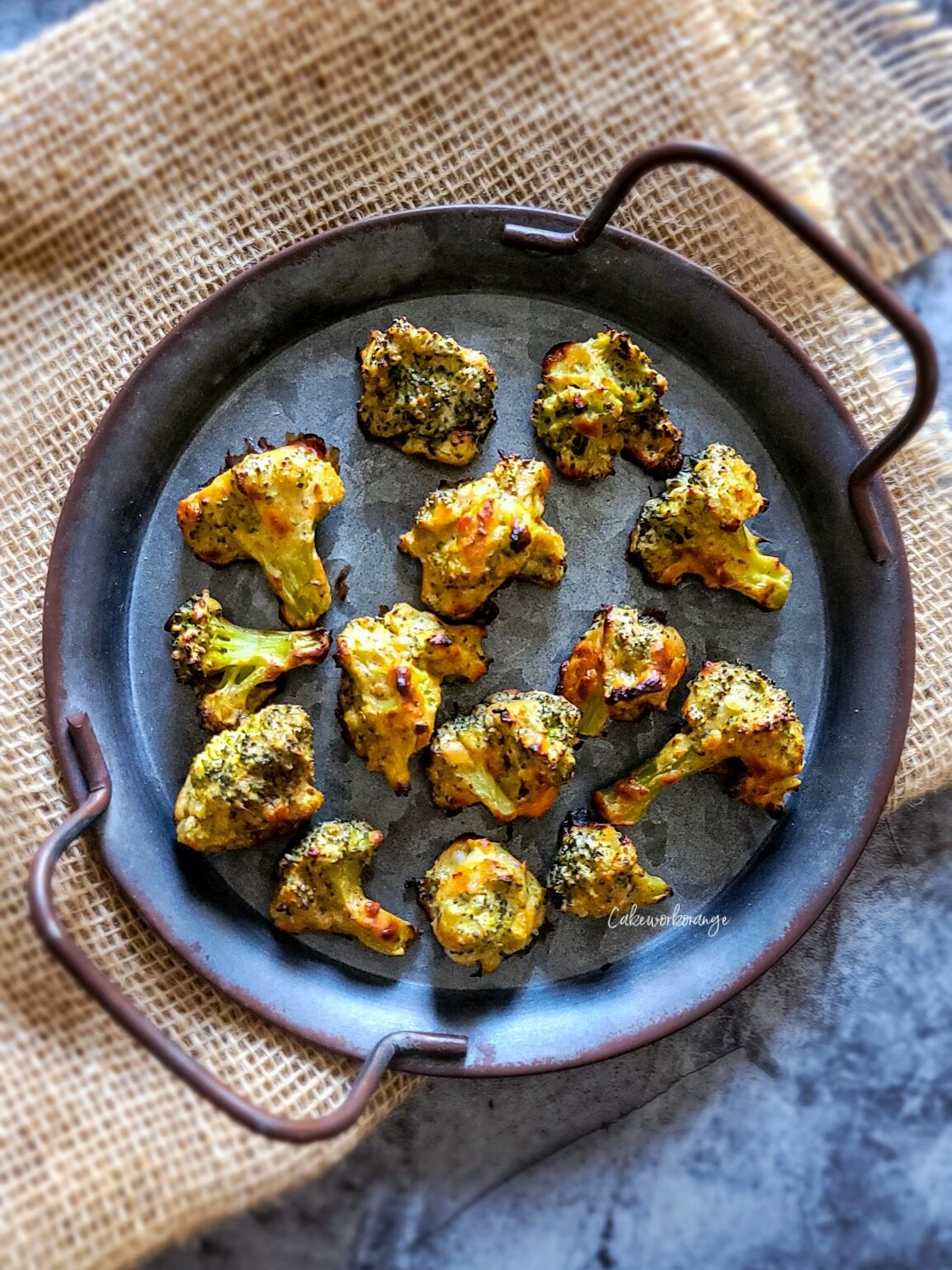 Malai Broccoli cooked in the oven