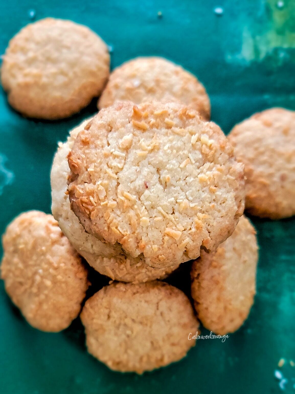 Crunchy , melt in mouth eggless coconut cookies