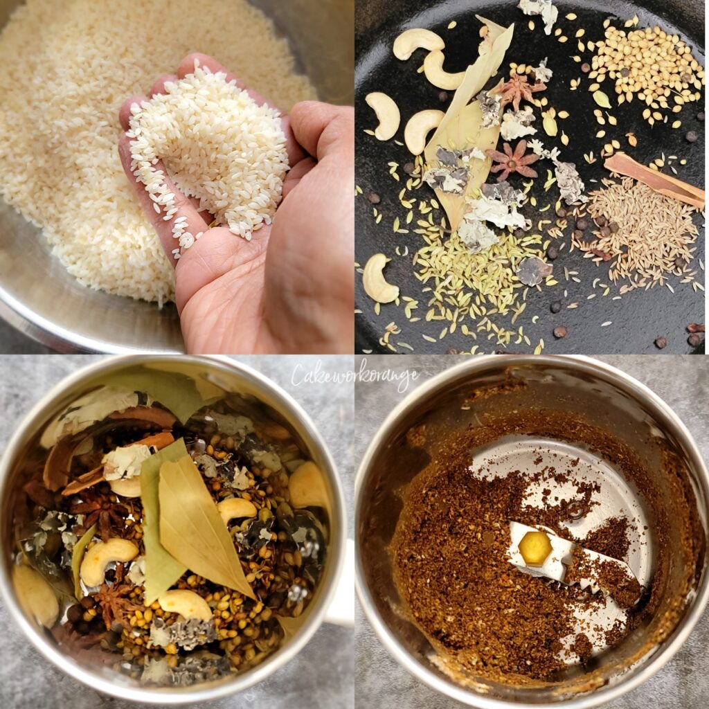 How to make Masala Powder for Thalappakatti Mushroom Biryani