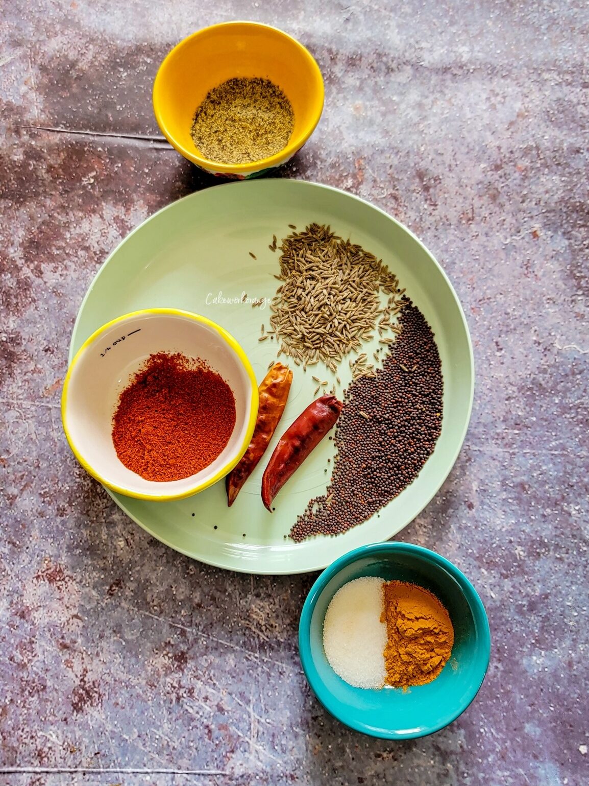 Spices used to make Drumstick Leaves Dal