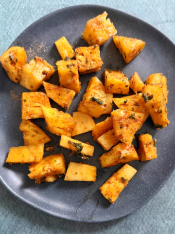 20 minutes pineapple chaat with spices